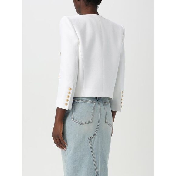Balmain Jacket Woman White - Picture 3 of 4